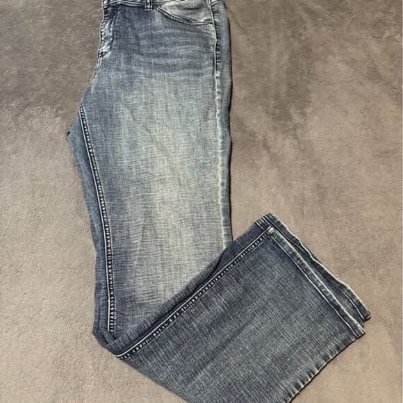 Venezia/ Lane Bryant Plus Size Women’s Denim Blue Jeans Size 16 Long/ Tall - Picture 3 of 6